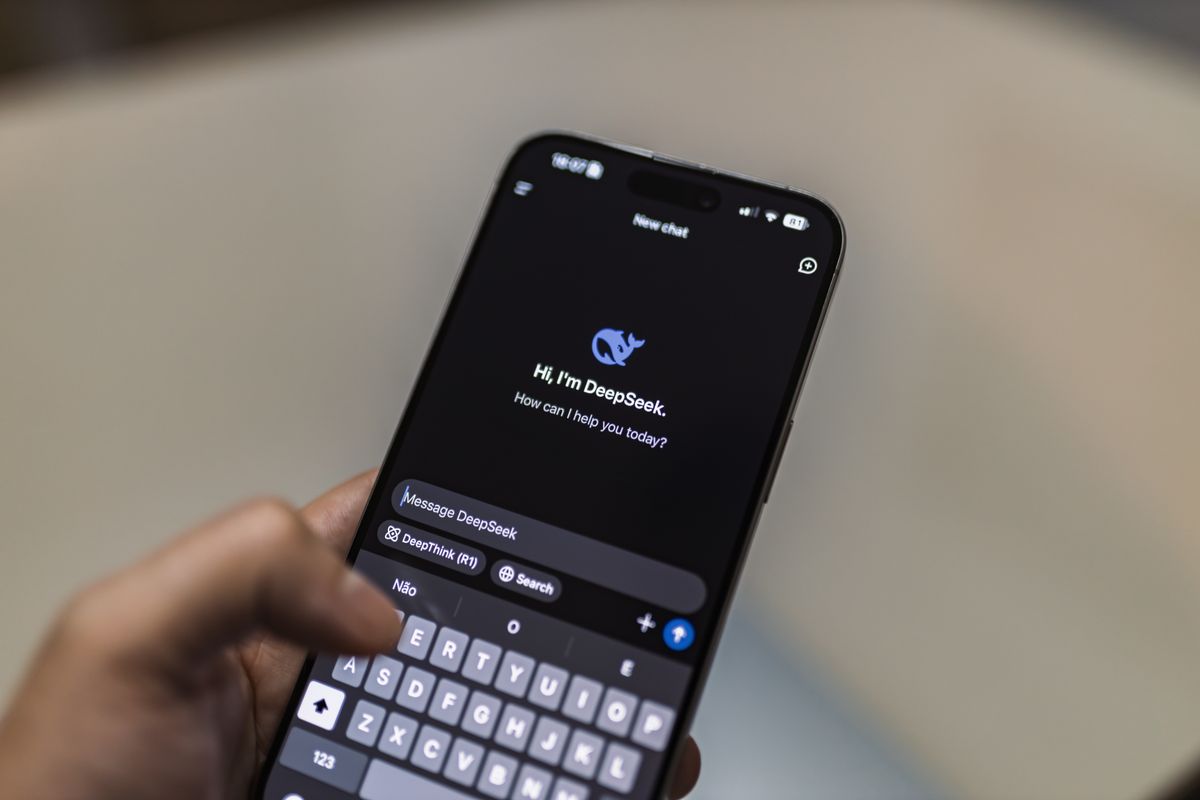 AI chatbot interface on a smartphone